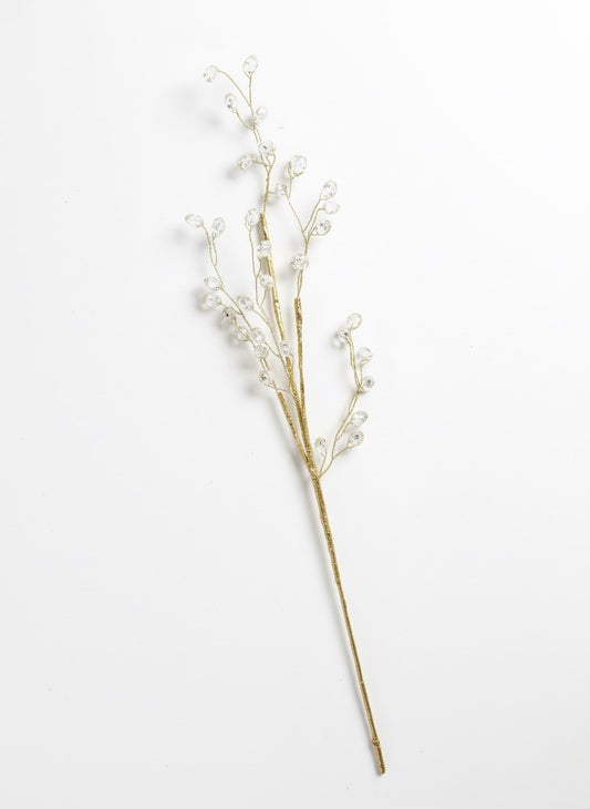 Crenguță cu perluțe aurie