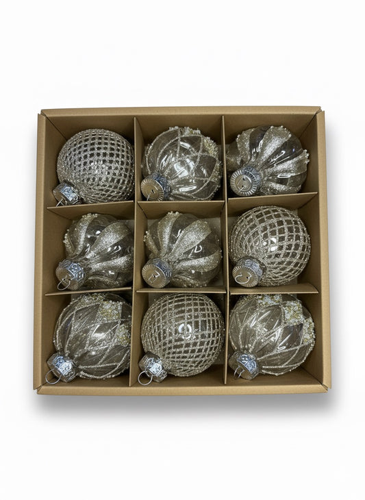 Set 9 globuri decorative Luxury