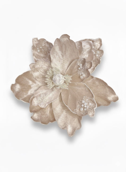 Floare decorativă Nude Glam cu perle